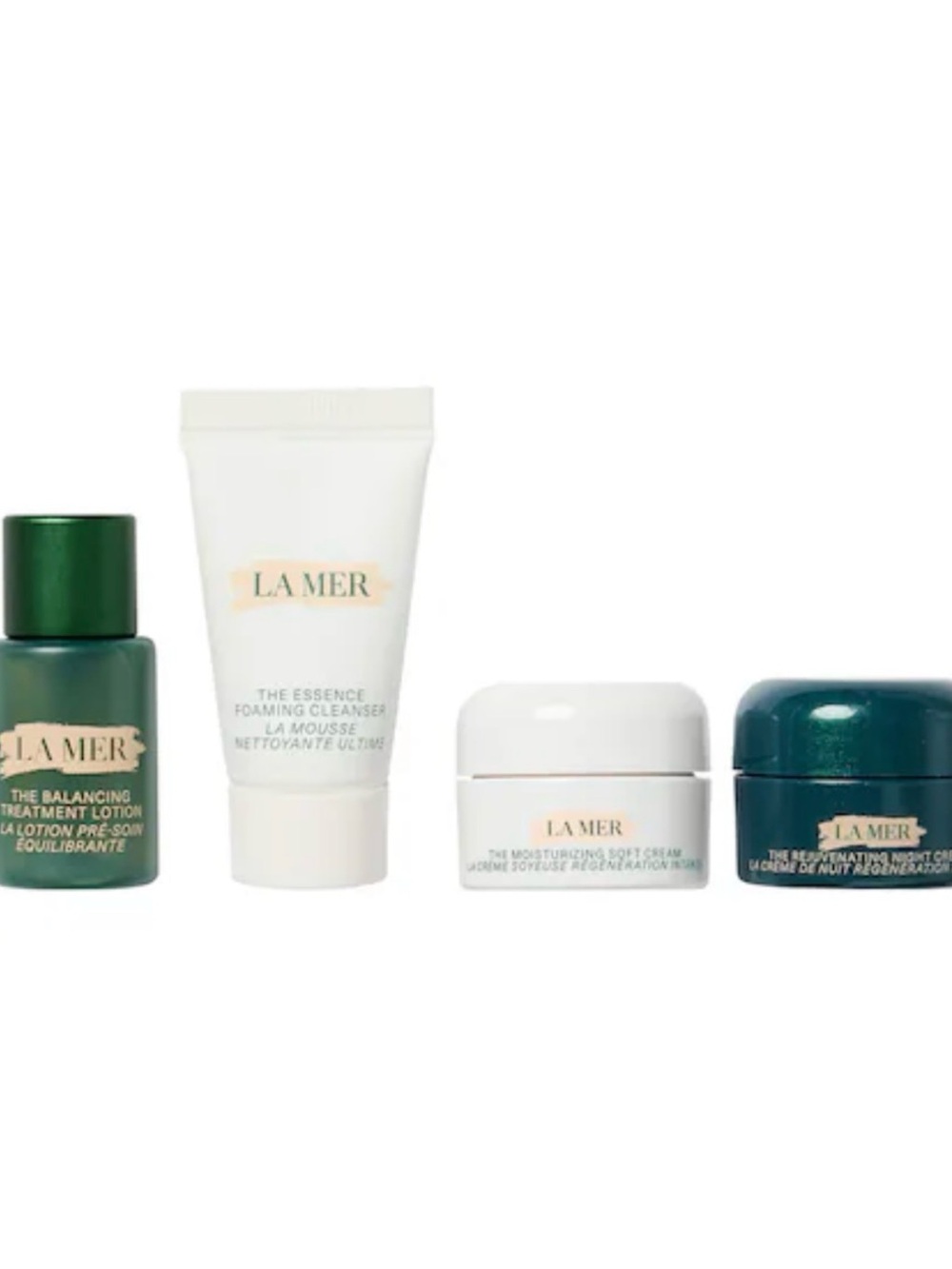 La Mer Skincare Quartet in Green and White - Cleanser & Moisturizers